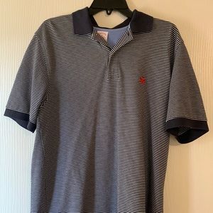 MENS brooks brothers navy/white medium